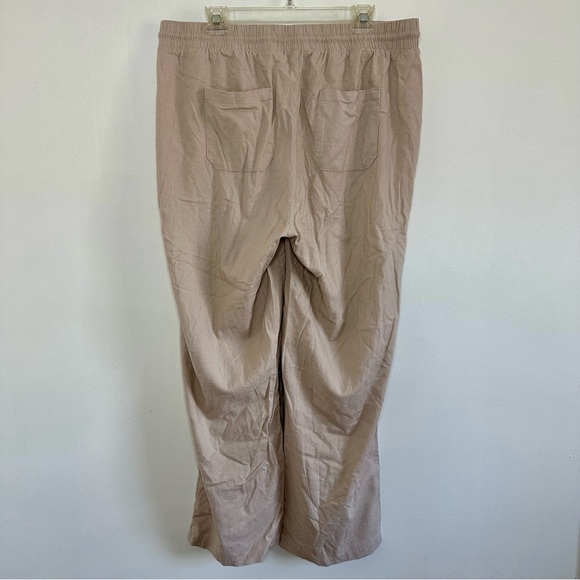Torrid Pull On Wide Leg Stretch Linen Pants NWT - Picture 2 of 4